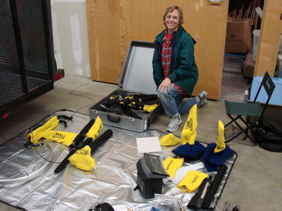 Felt bags and Ballistic Nylon,
used for bicycle component protection.